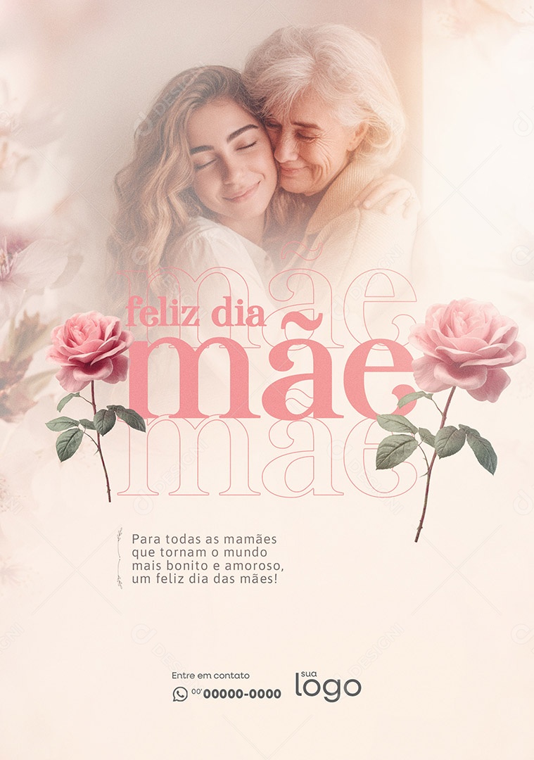 Feliz Dia das Mães Social Media PSD Editável