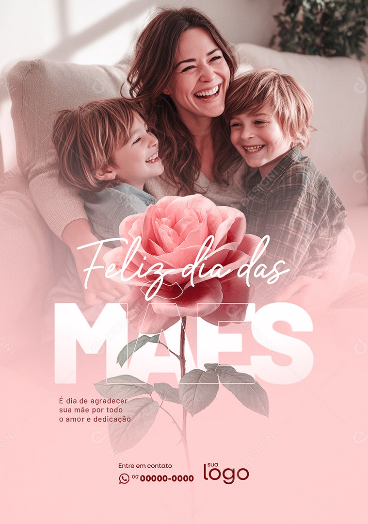 Feliz Dia das Mães Social Media PSD Editável