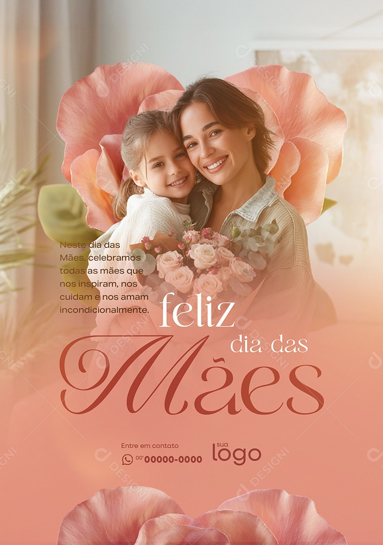 Feliz Dia das Mães Social Media PSD Editável