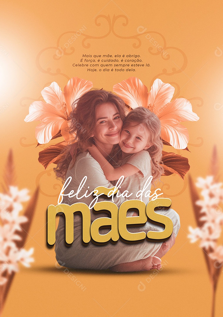 Feliz Dia das Mães Social Media PSD Editável