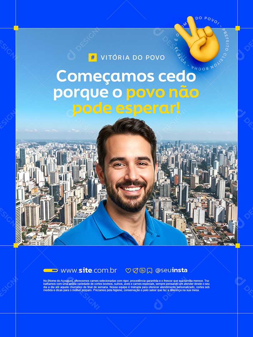 Prefeitura Vitória do Povo Social Media PSD Editável