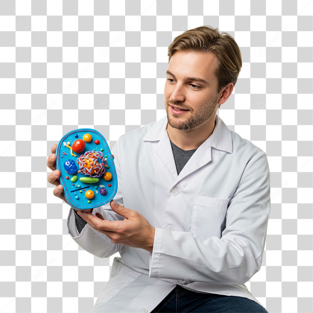 Homem Biólogo PNG Transparente