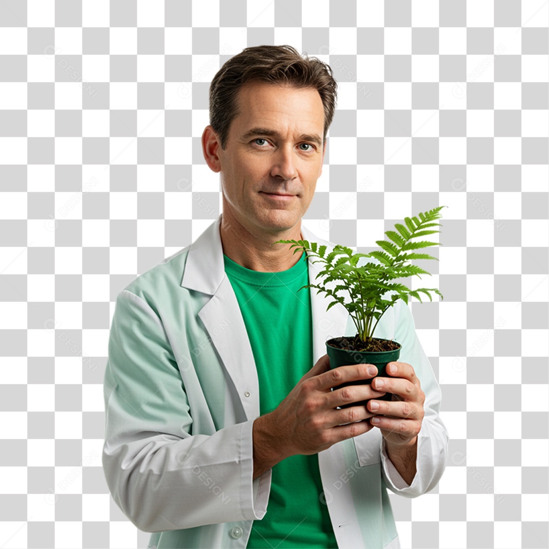 Homem Biólogo PNG Transparente