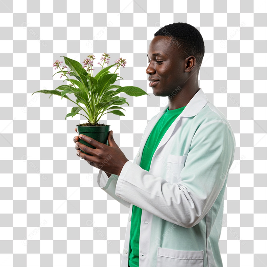 Homem Biólogo PNG Transparente