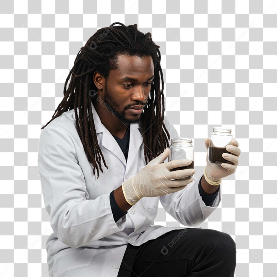 Homem Biólogo PNG Transparente