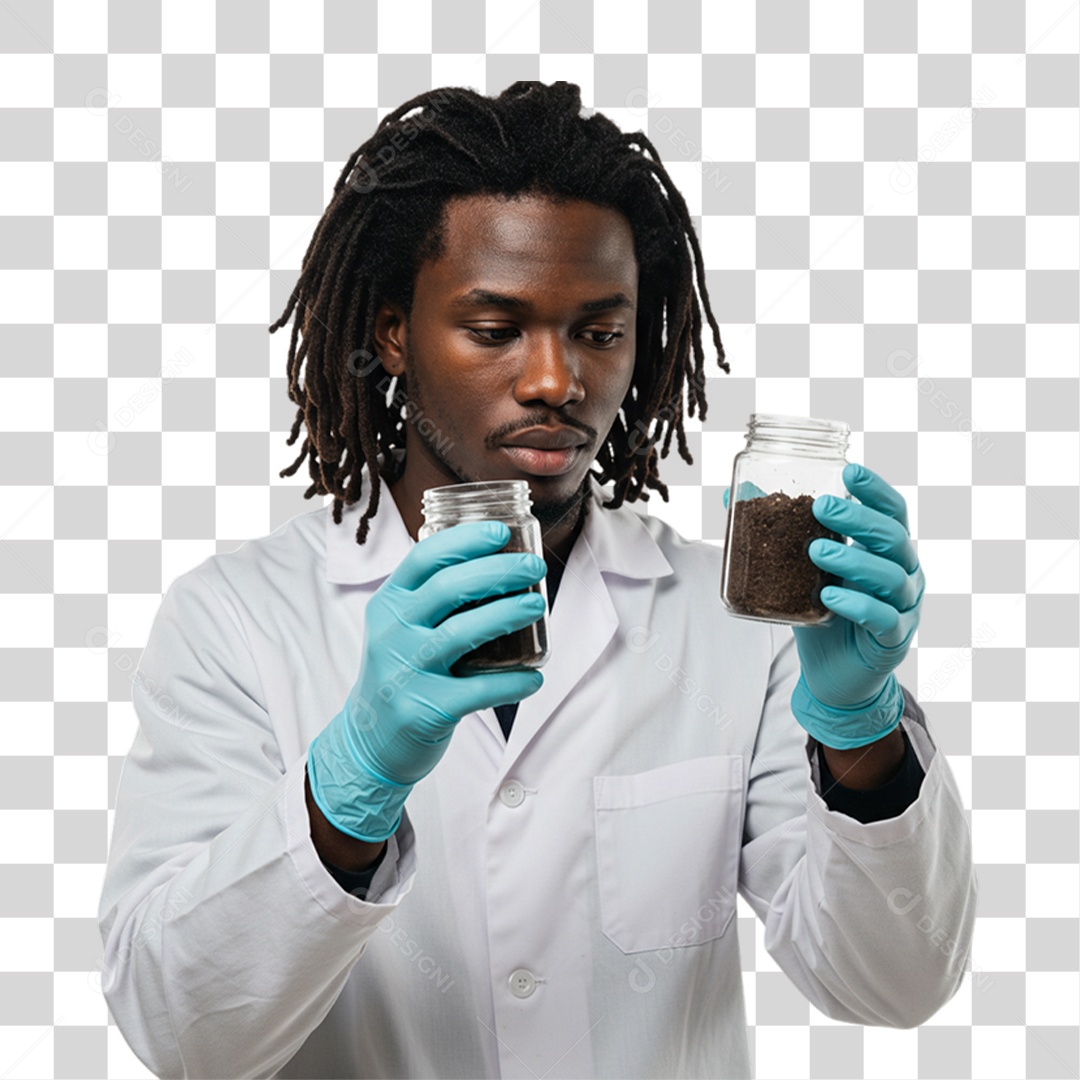 Homem Biólogo PNG Transparente