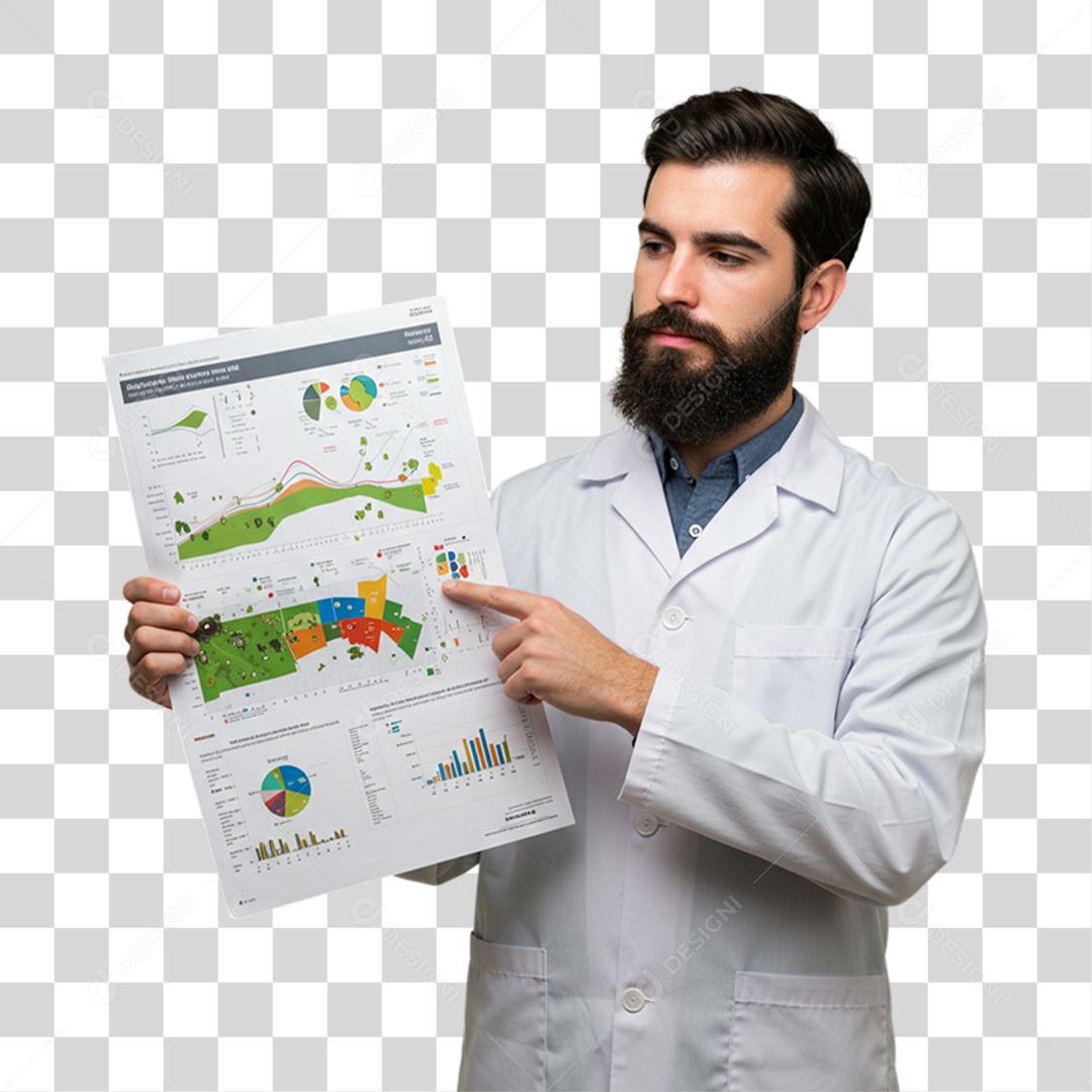 Homem Biólogo PNG Transparente