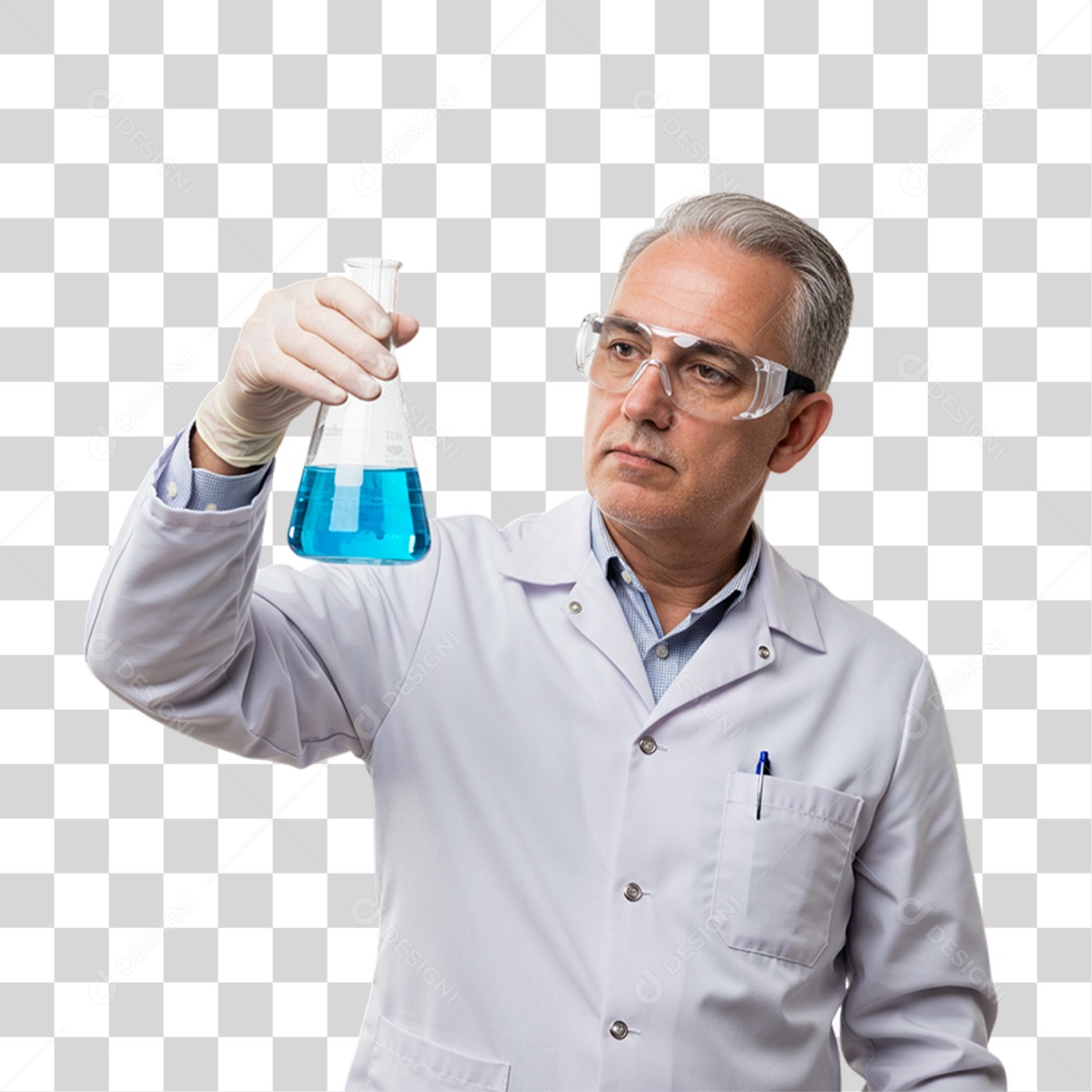 Homem Biólogo PNG Transparente