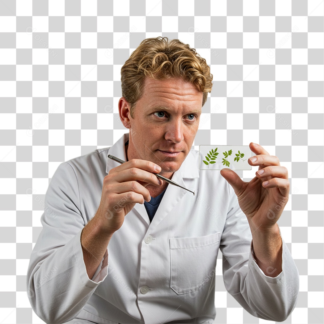 Homem Biólogo PNG Transparente