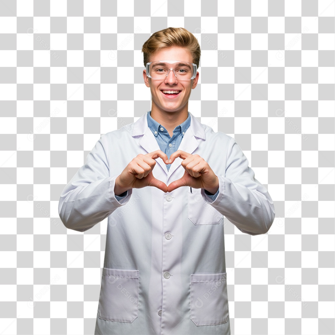 Homem Biólogo PNG Transparente