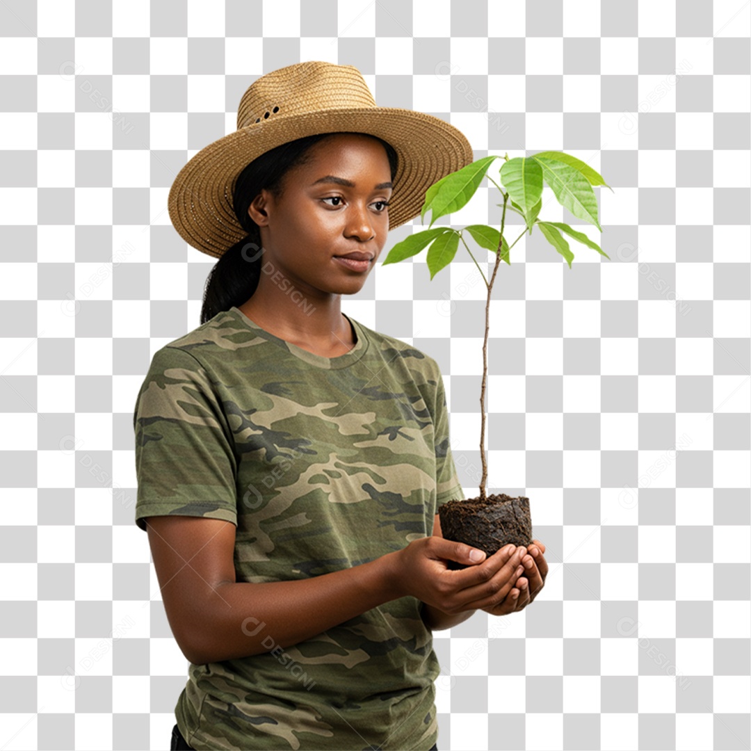 Mulher Bióloga PNG Transparente