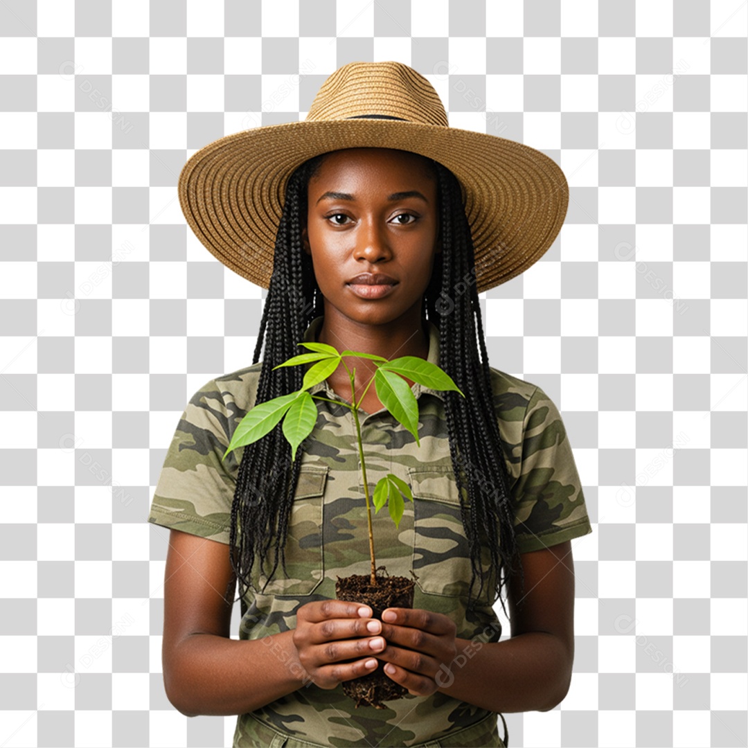 Mulher Bióloga PNG Transparente