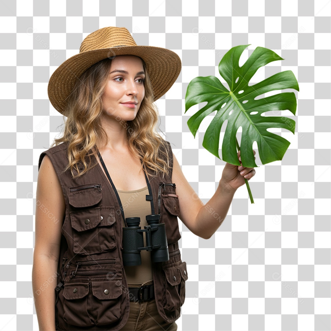 Mulher Bióloga PNG Transparente