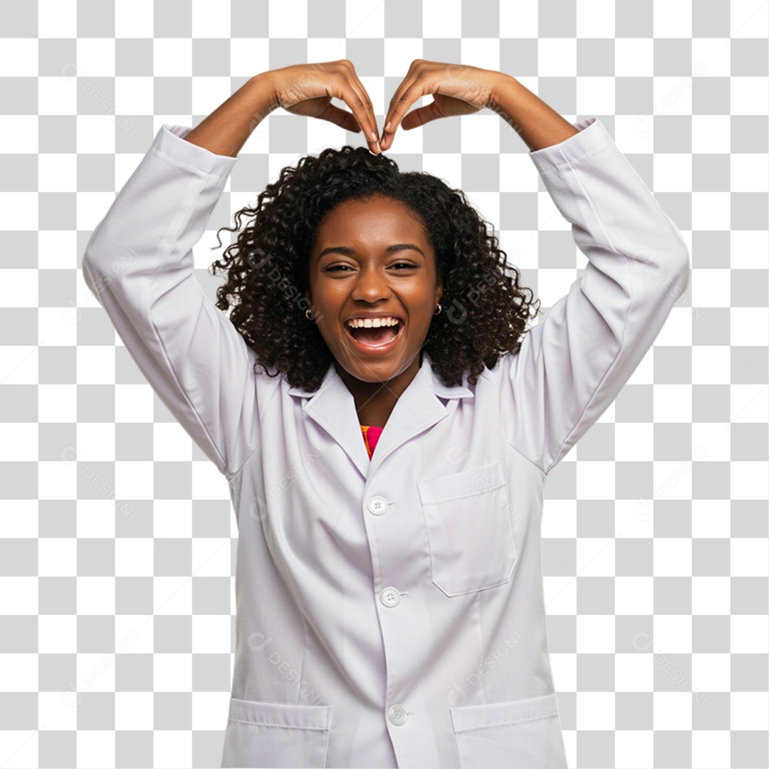 Mulher Bióloga de Uniforme PNG Transparente