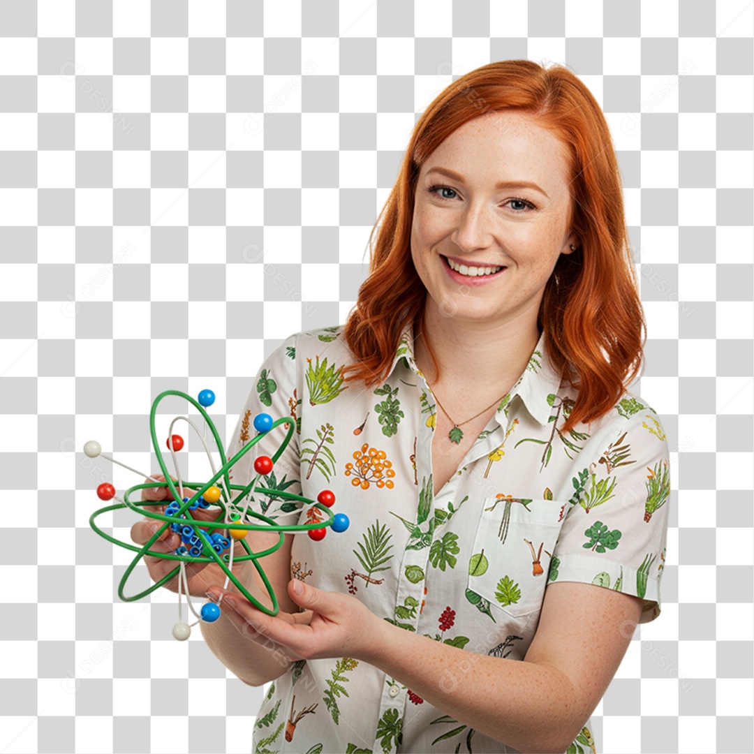 Mulher Bióloga PNG Transparente