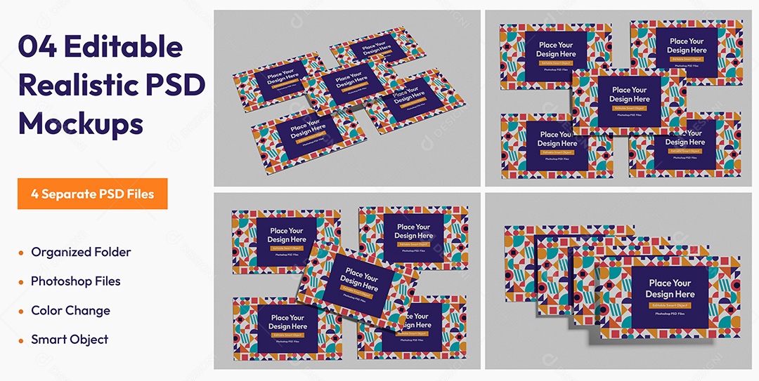 Maquete de Apresentação Mockup PSD Editável