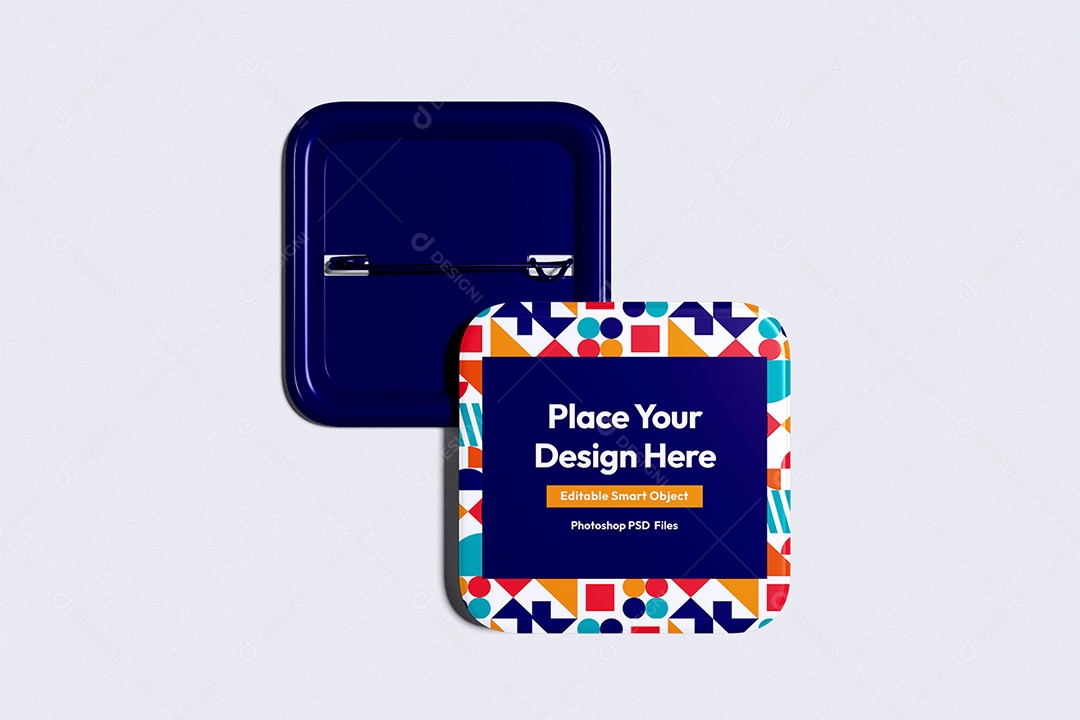 Maquete Alfinete Mockup PSD Editável