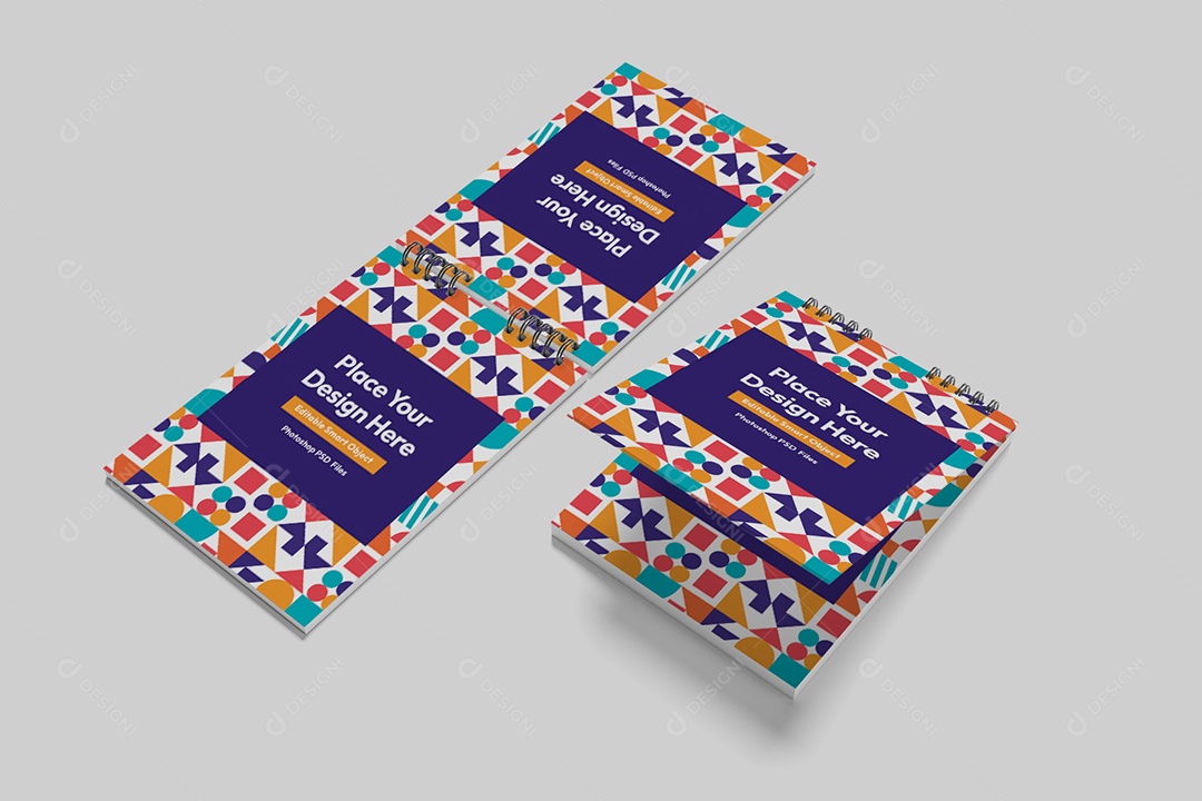 Mockup Bloco de Notas PSD Editável