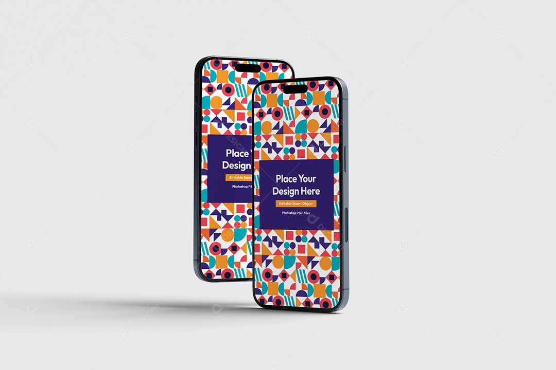 Mockup De Iphones Celulares PSD Editável