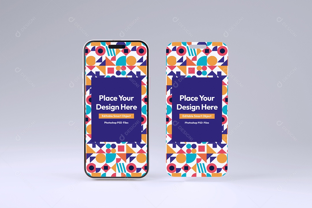 Mockup De Iphones Celulares PSD Editável