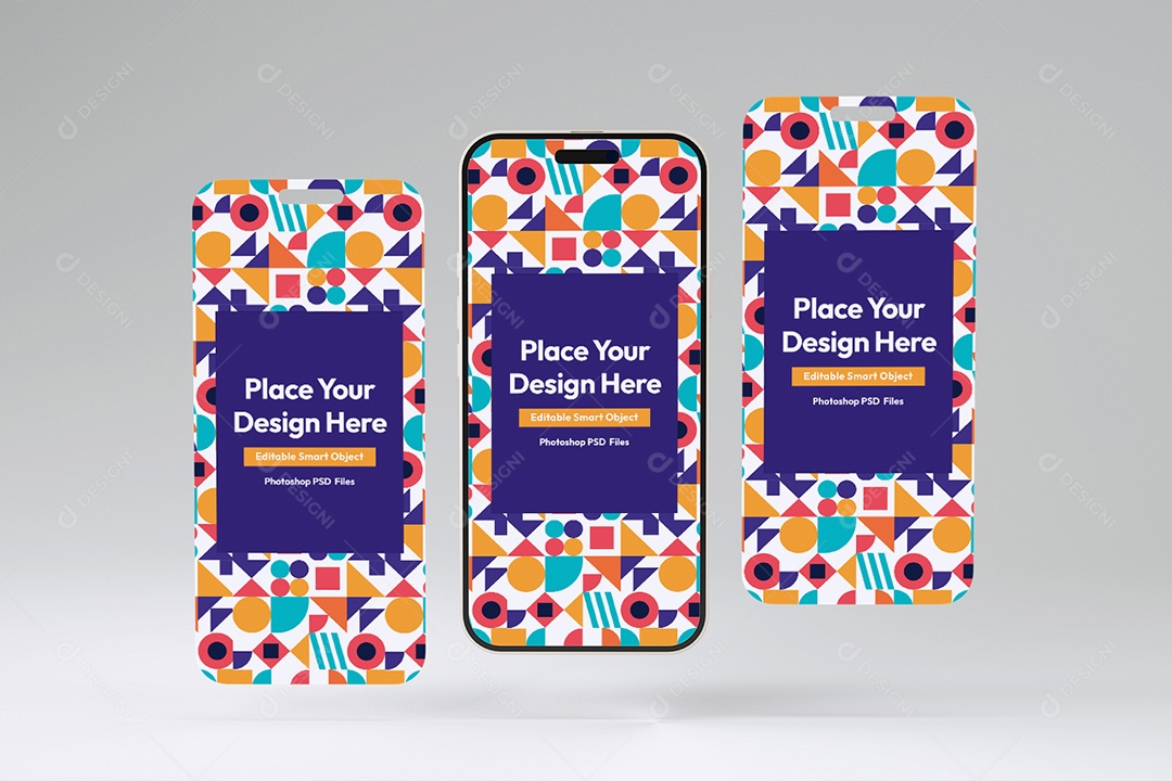 Mockup De Iphones Celulares PSD Editável