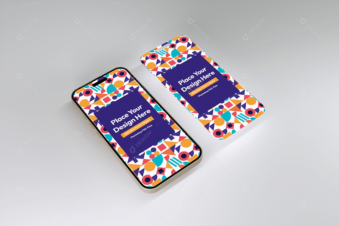 Mockup De Iphones Celulares PSD Editável