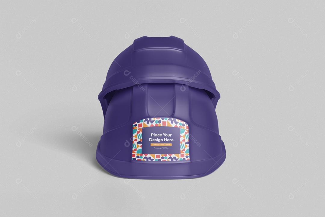 Mockup De Capacetes De Construçao PSD Editável