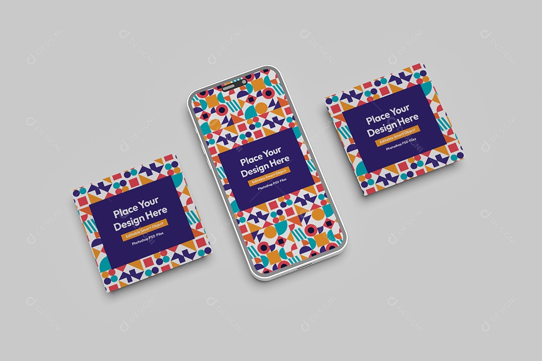 Mockup De Iphone Celular PSD Editável