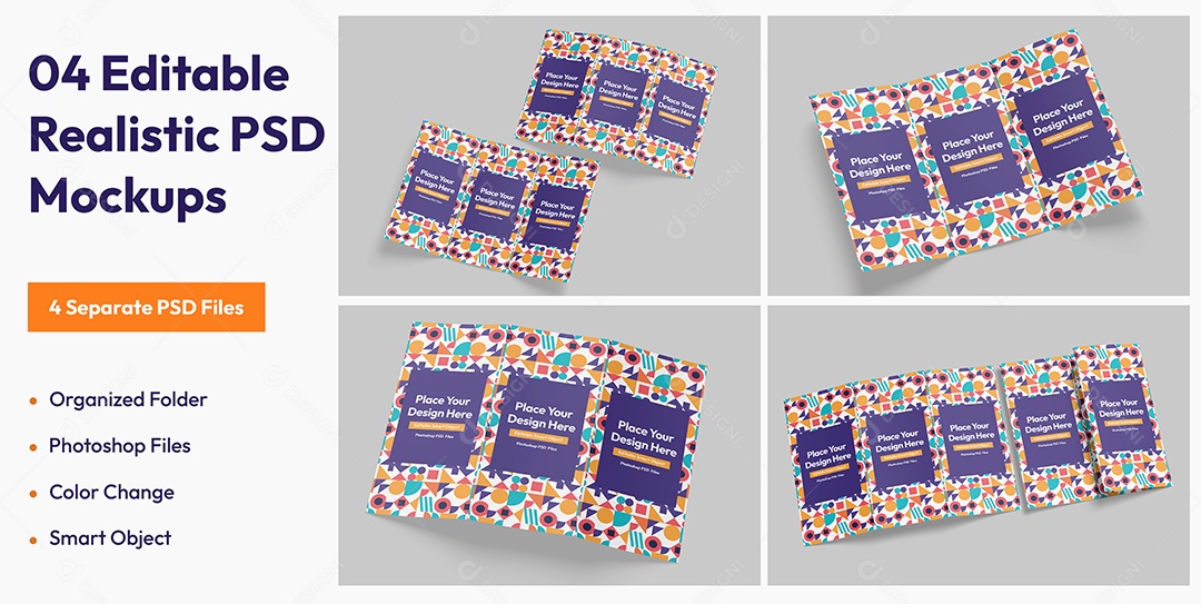 Mockup de Panfletos PSD Editável