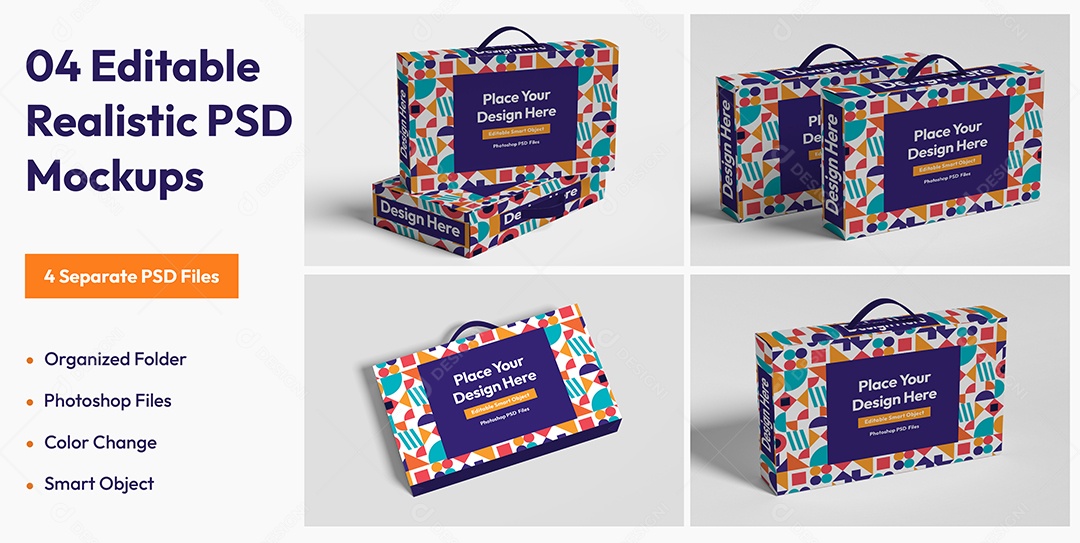 Maletas Mockup PSD Editável