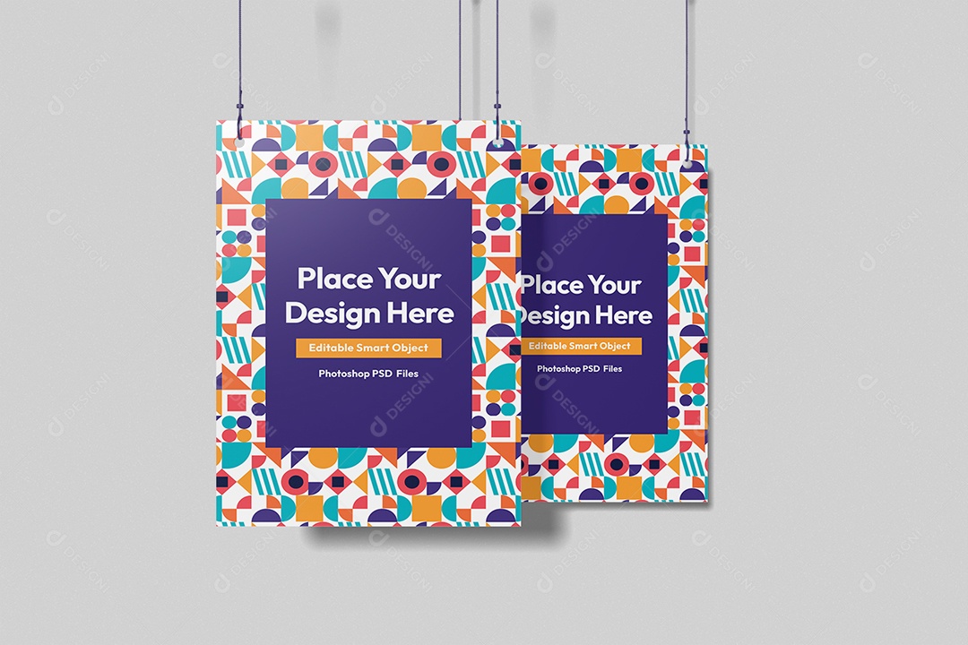 Cartões Postal Mockup PSD Editável