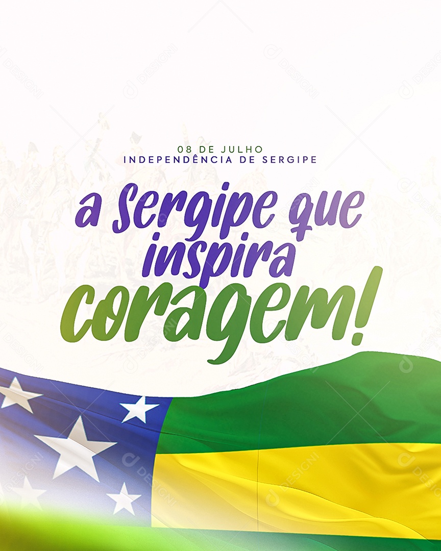 Story Dia da Independência de Sergipe 08 de Julho Social Media PSD Editável