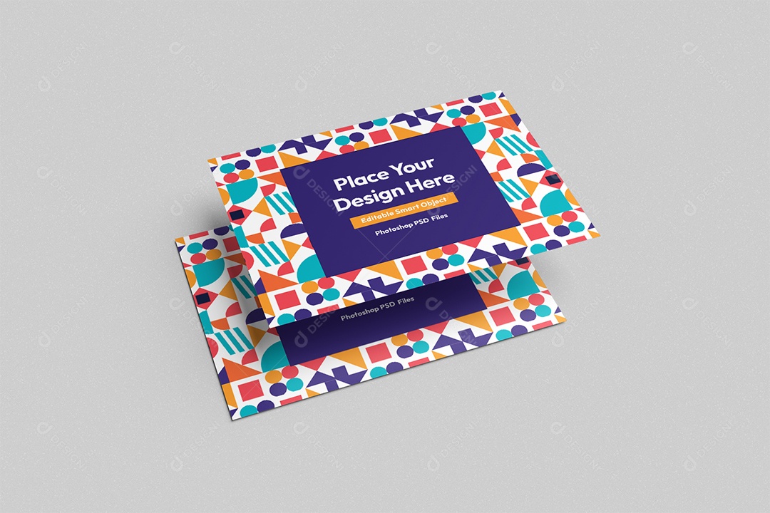 Cartão Postal Mockup PSD Editável