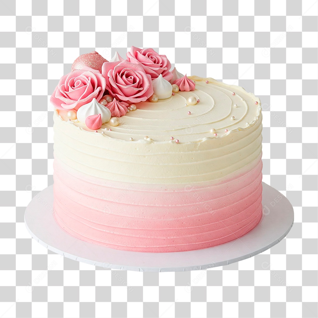 Bolo Doce com Cobertura PNG Transparente