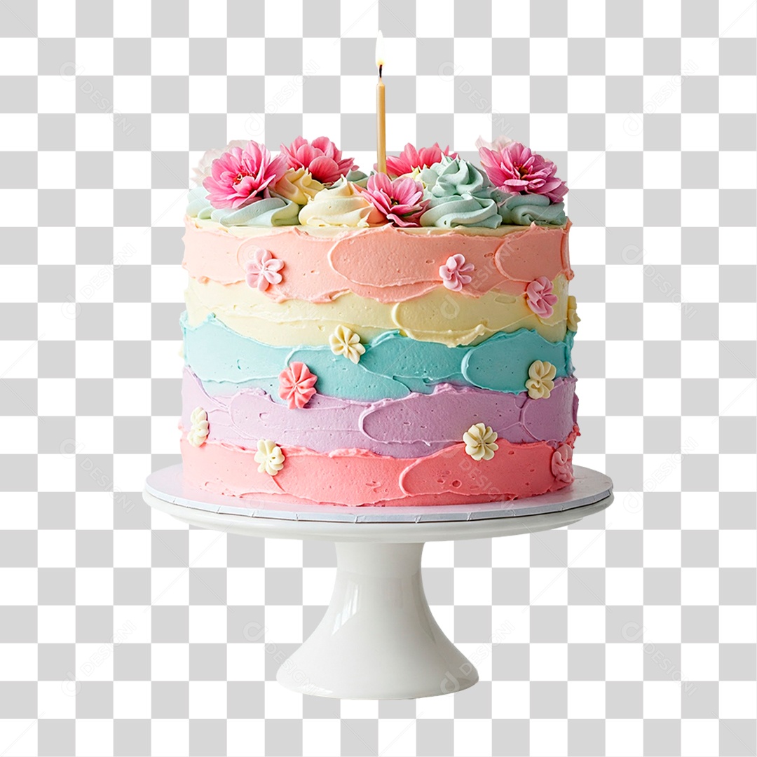 Bolo Doce com Cobertura PNG Transparente