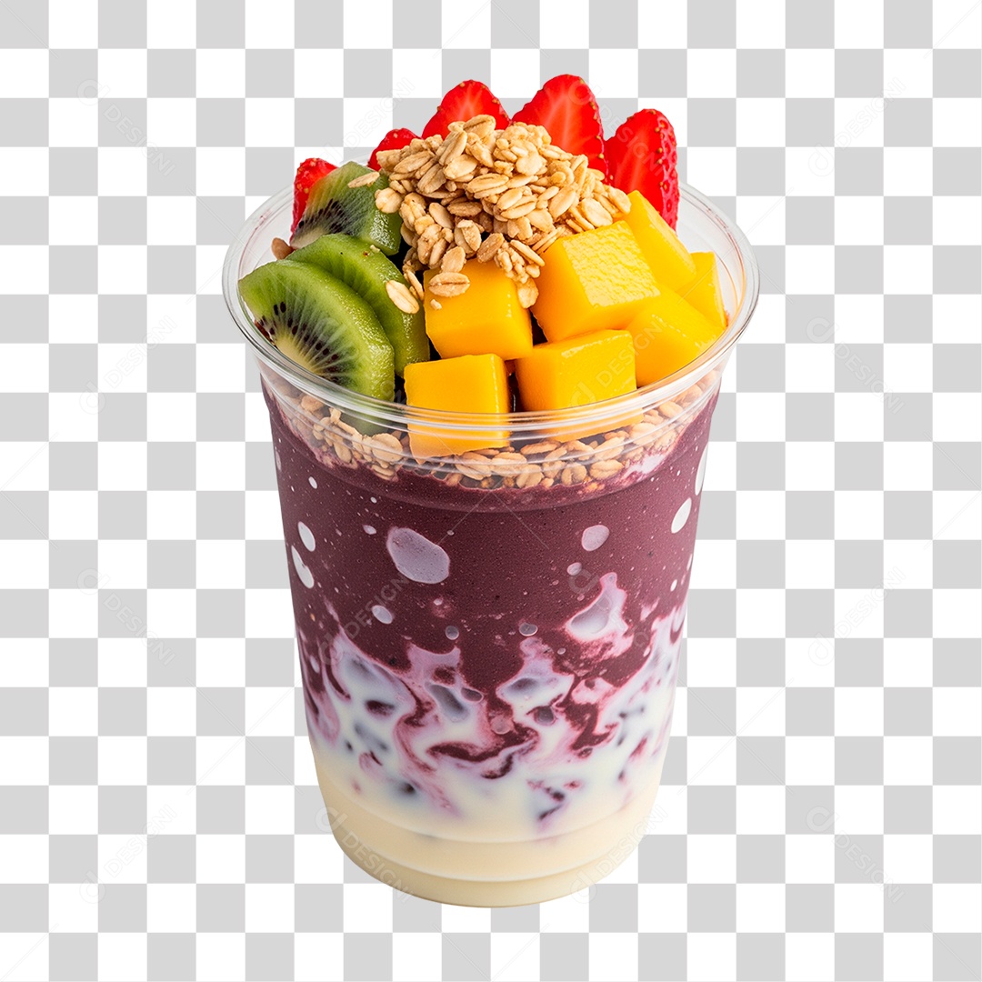 Copo de Açaí PNG Transparente