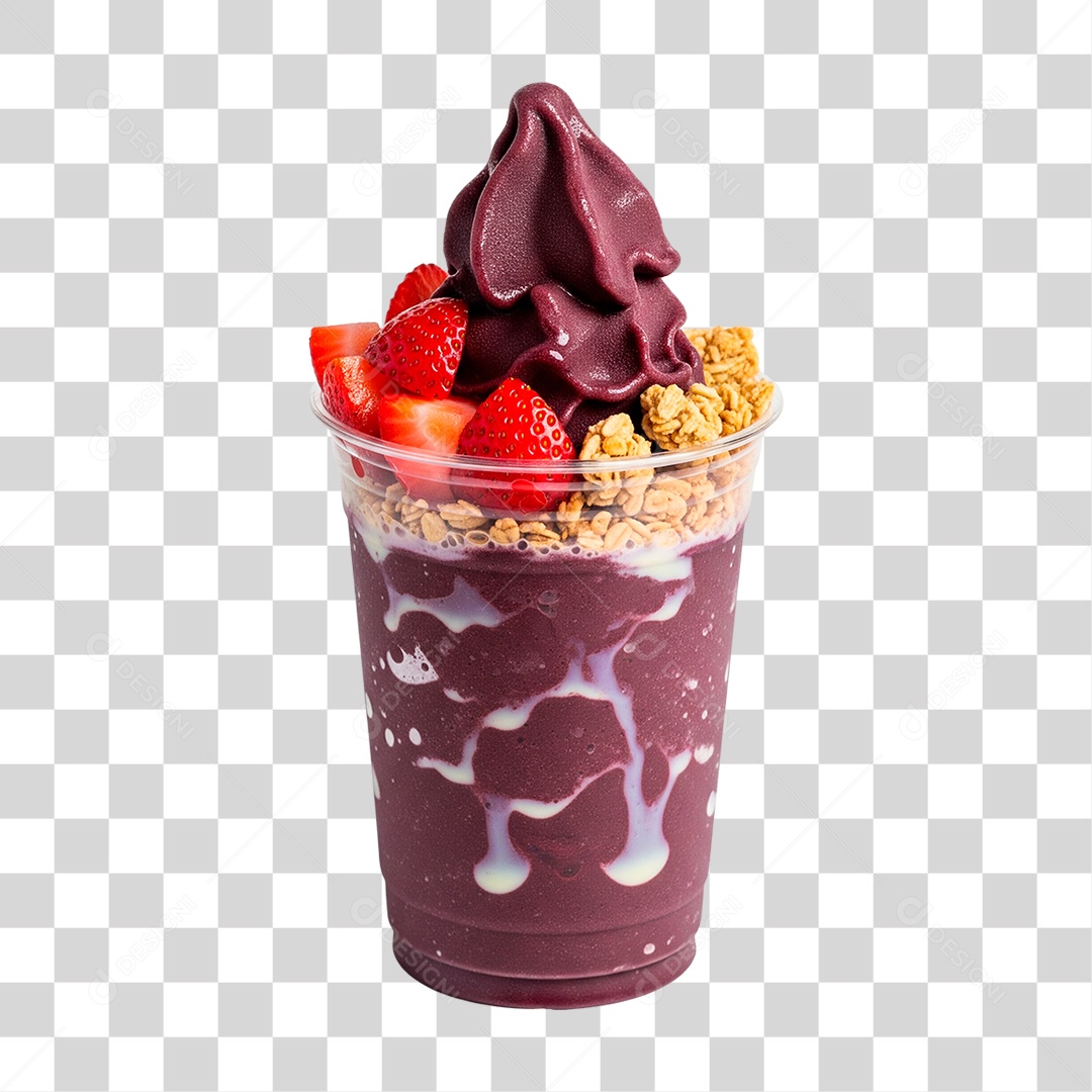 Copo de Açaí PNG Transparente