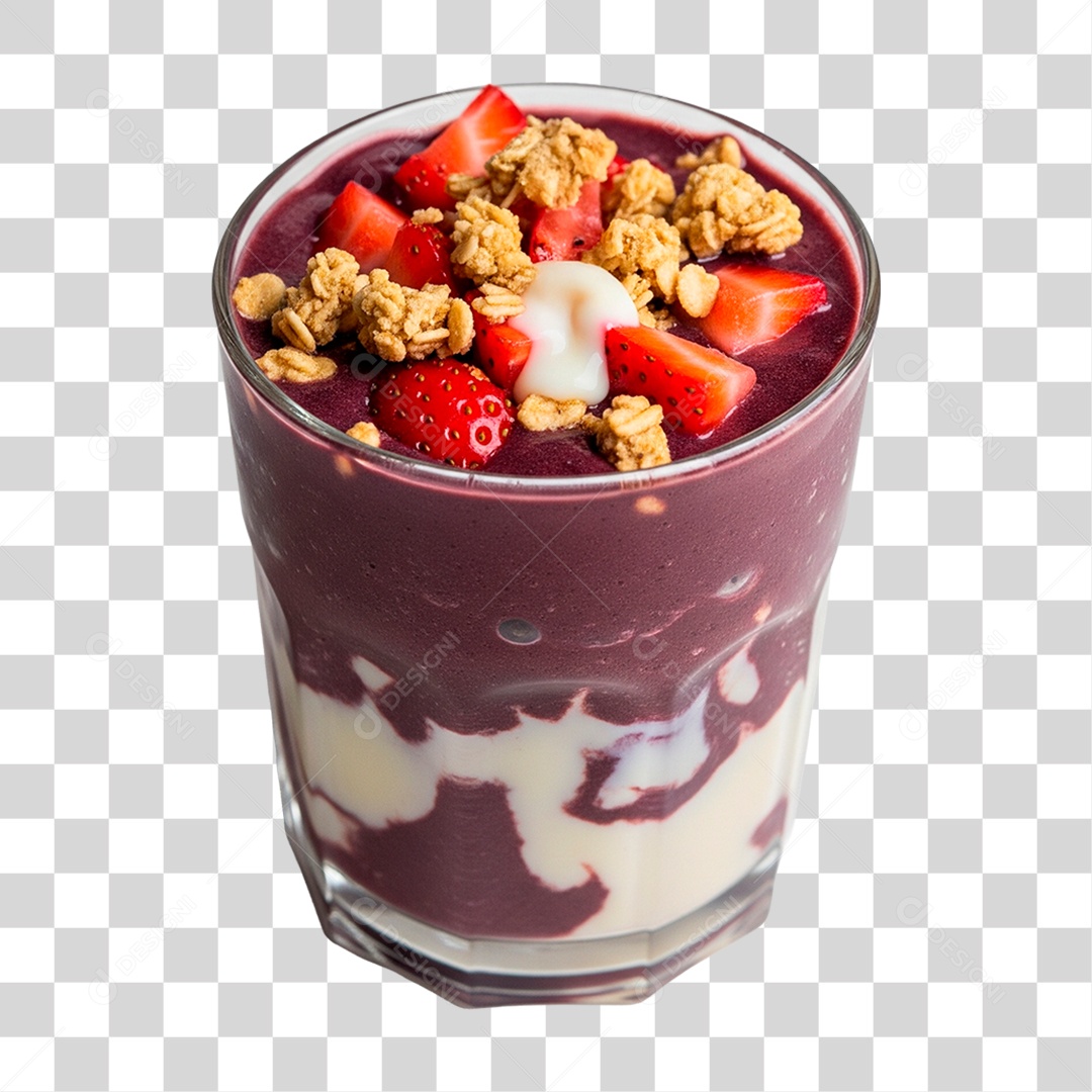 Copo de Açaí PNG Transparente