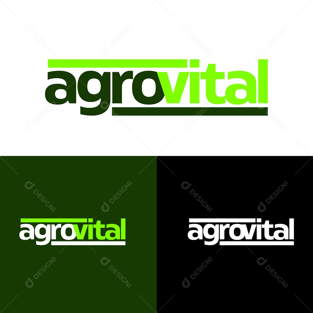 Logo AgroVital Ilustração Vetor EPS