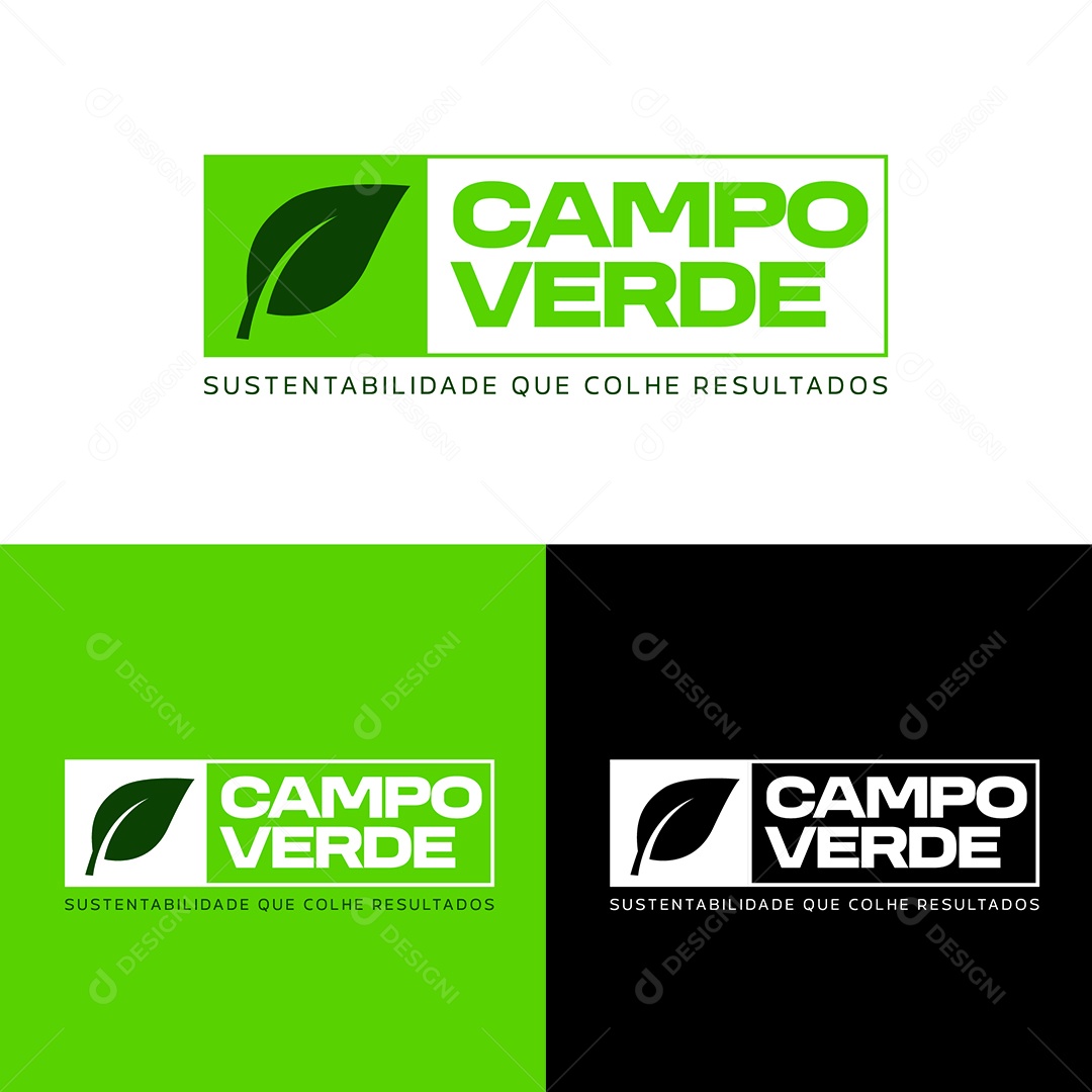 Logo Campo Verde Ilustração Vetor EPS