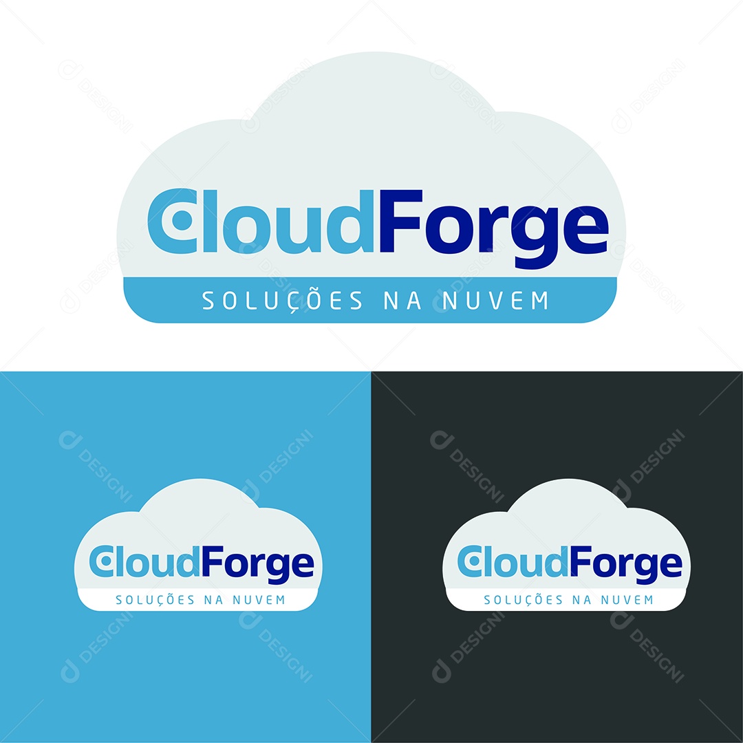 Logo CloudForge Ilustração Vetor EPS