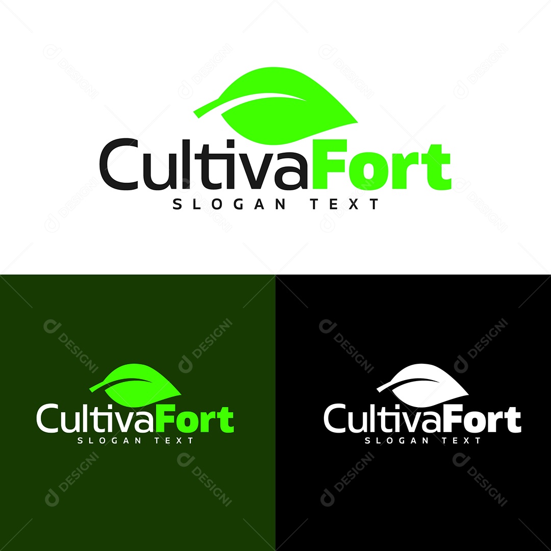 Logo CultivaFort Ilustração Vetor EPS
