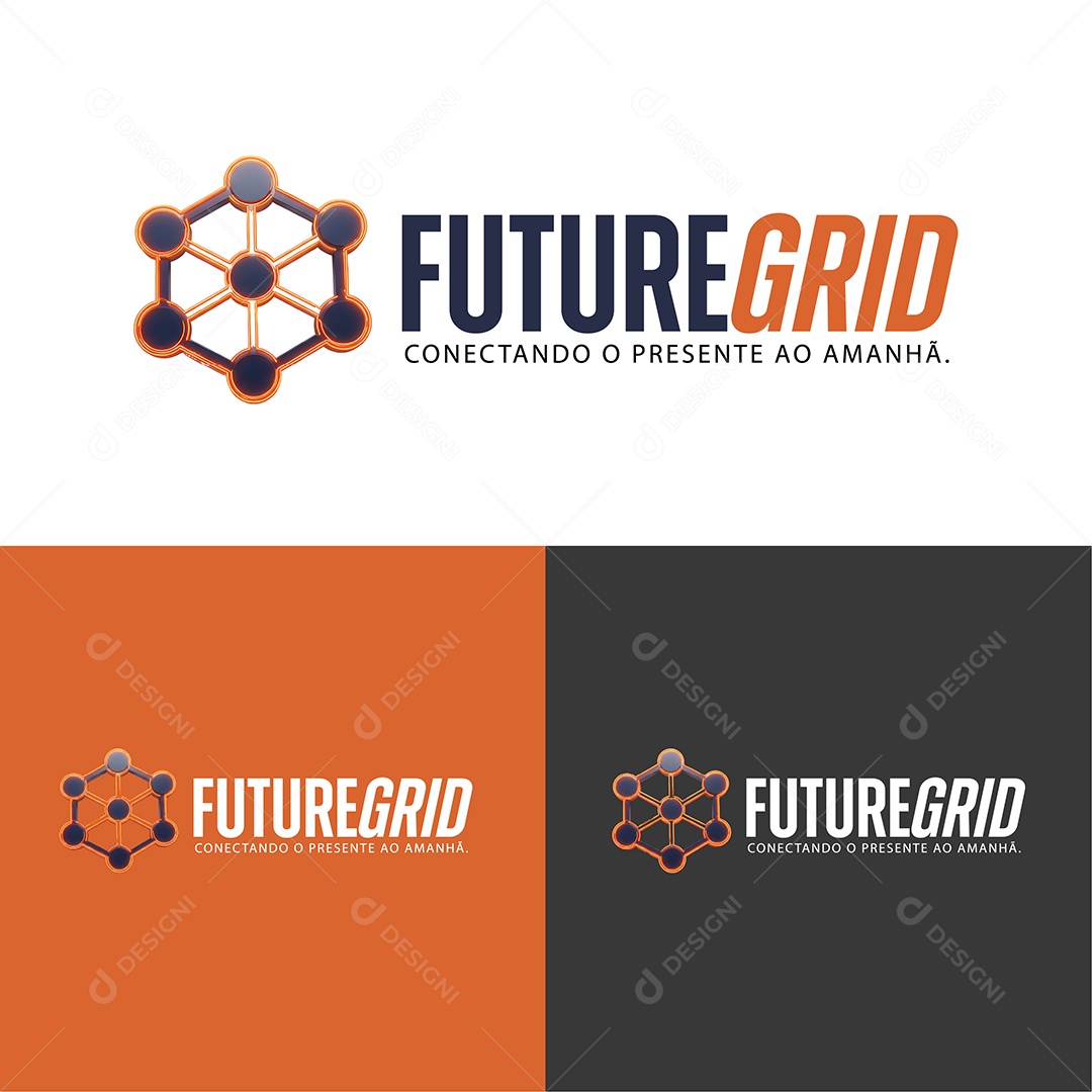 Logo FutureGrid Ilustração Vetor EPS