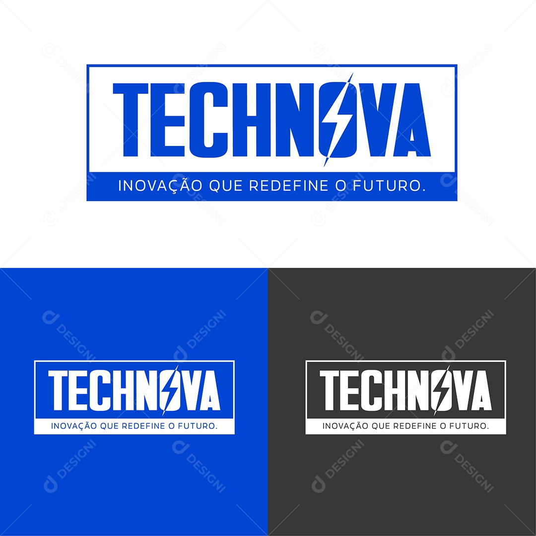 Logo Tech Nova Ilustração Vetor EPS