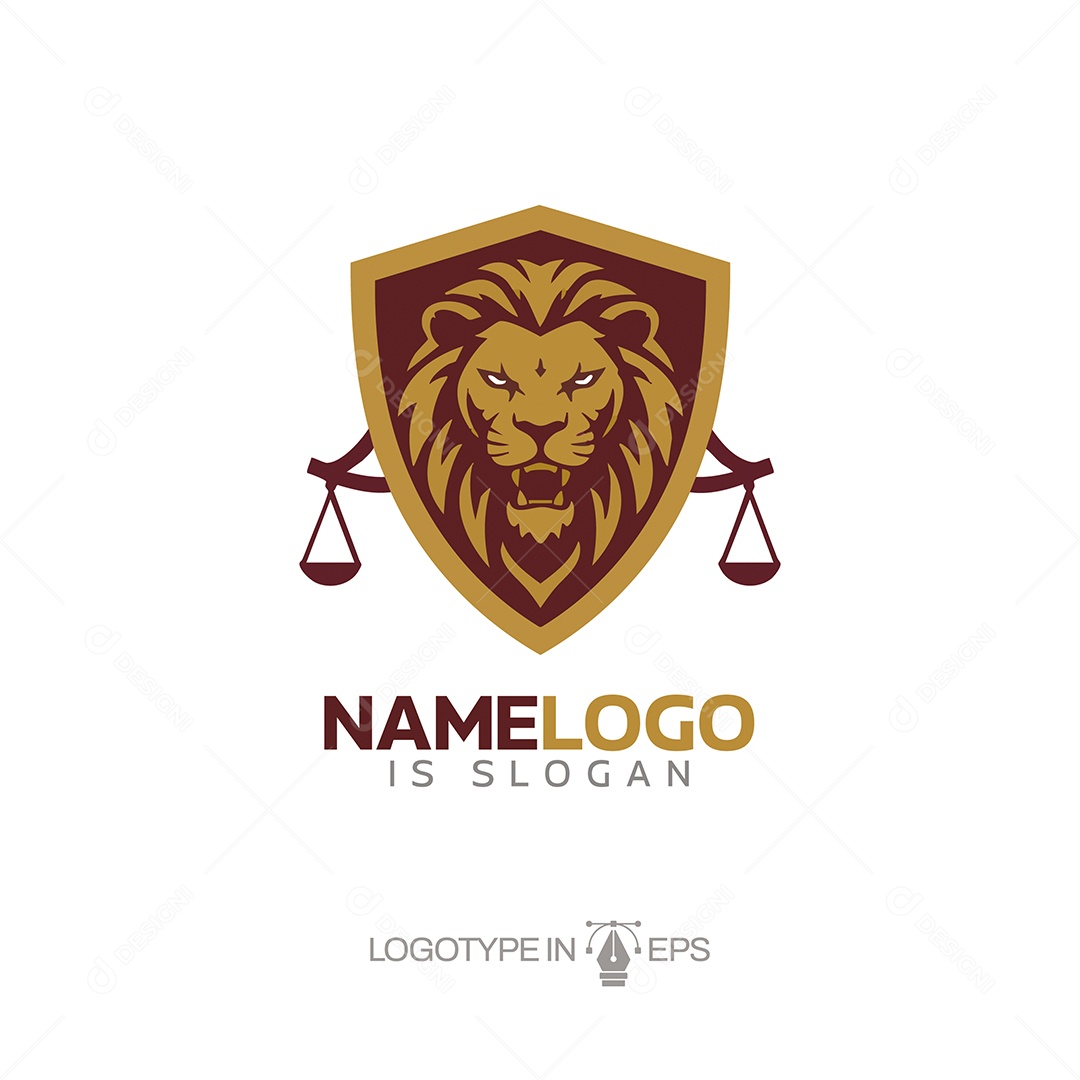 Logo de Advogado Ilustração Vetor EPS