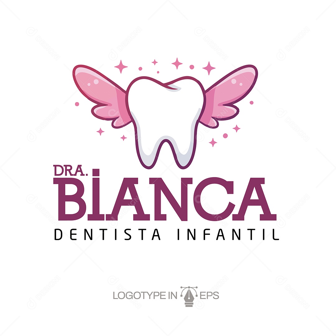 Logo de Dentista Ilustração Vetor EPS