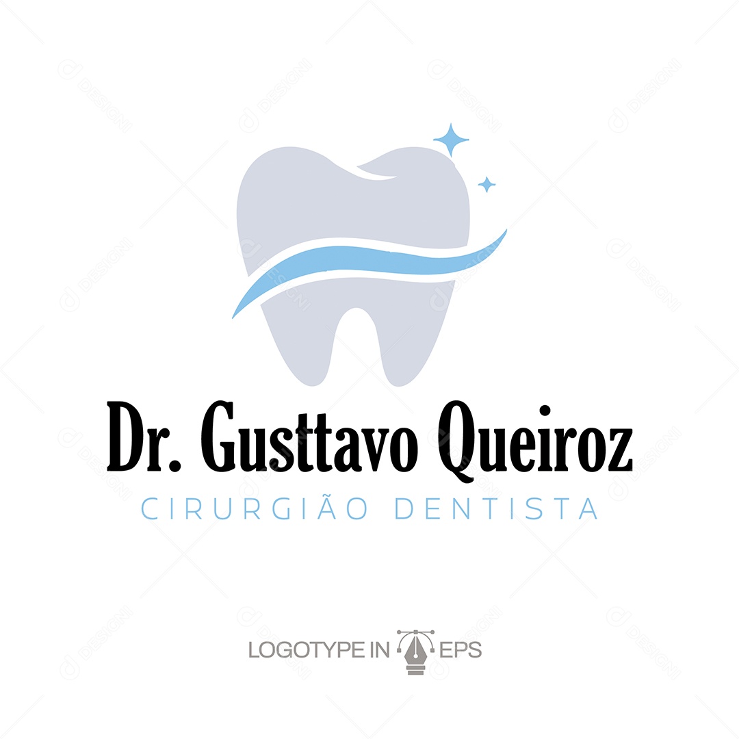 Logo de Dentista Ilustração Vetor EPS