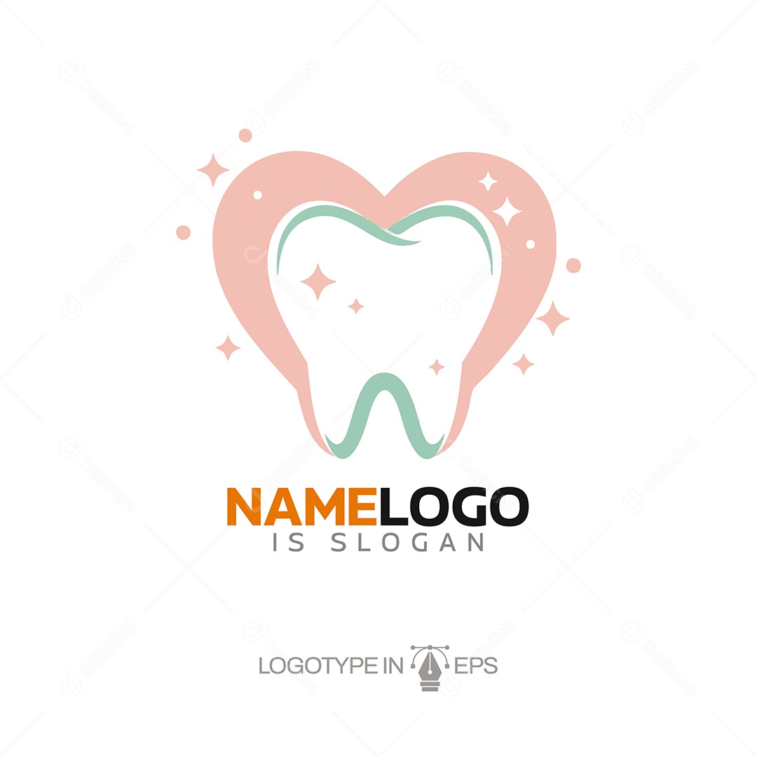 Logo de Dentista Ilustração Vetor EPS
