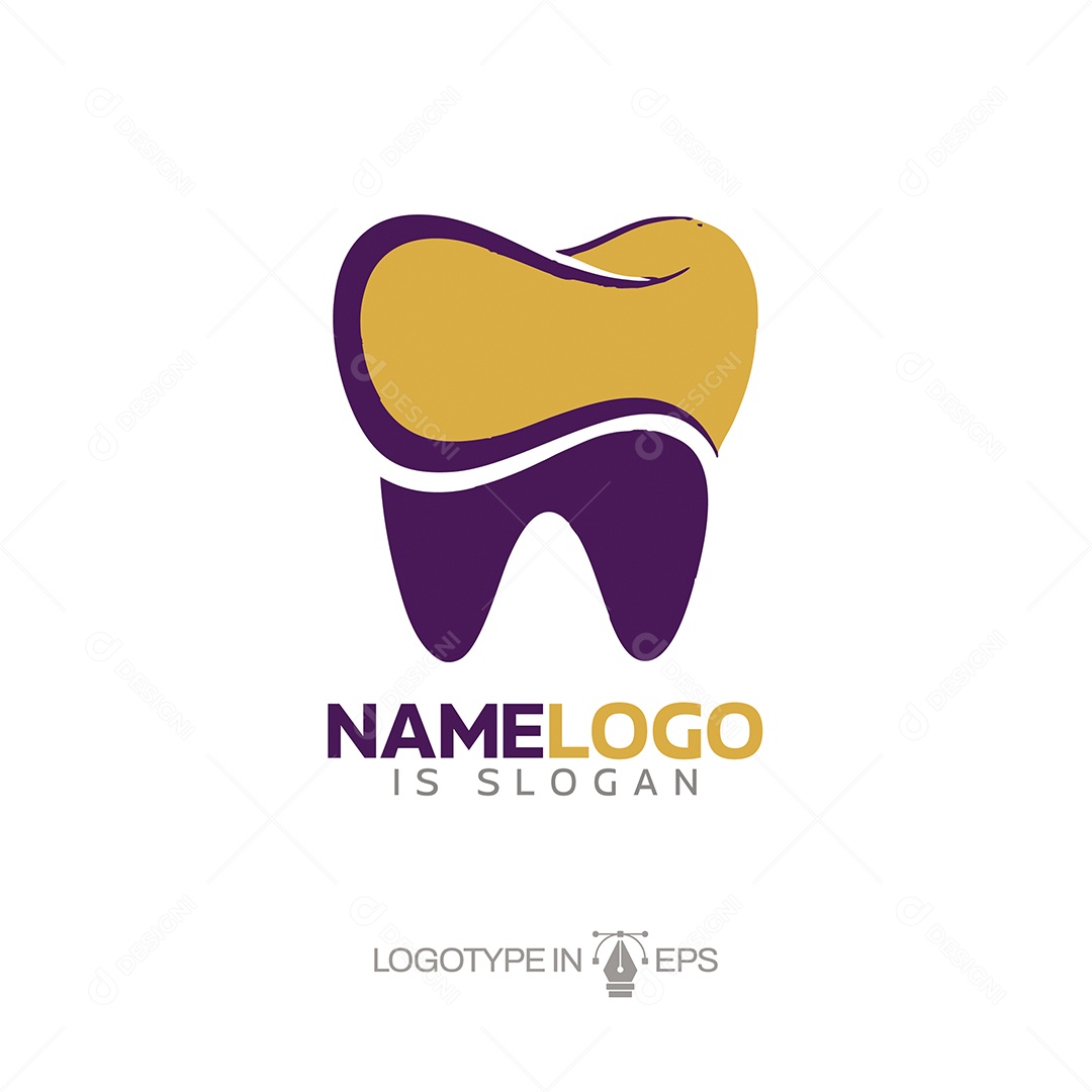 Logo de Dentista Ilustração Vetor EPS