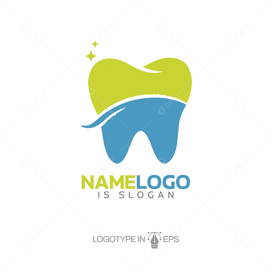 Logo de Dentista Ilustração Vetor EPS